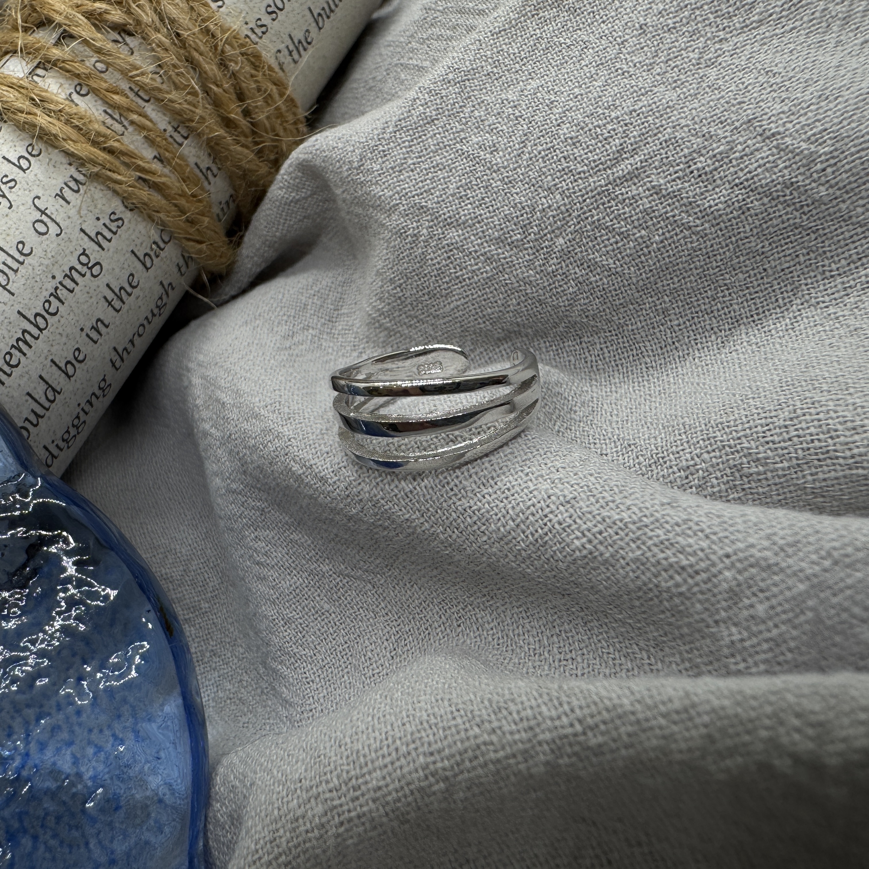 心線純語 - 純銀戒指