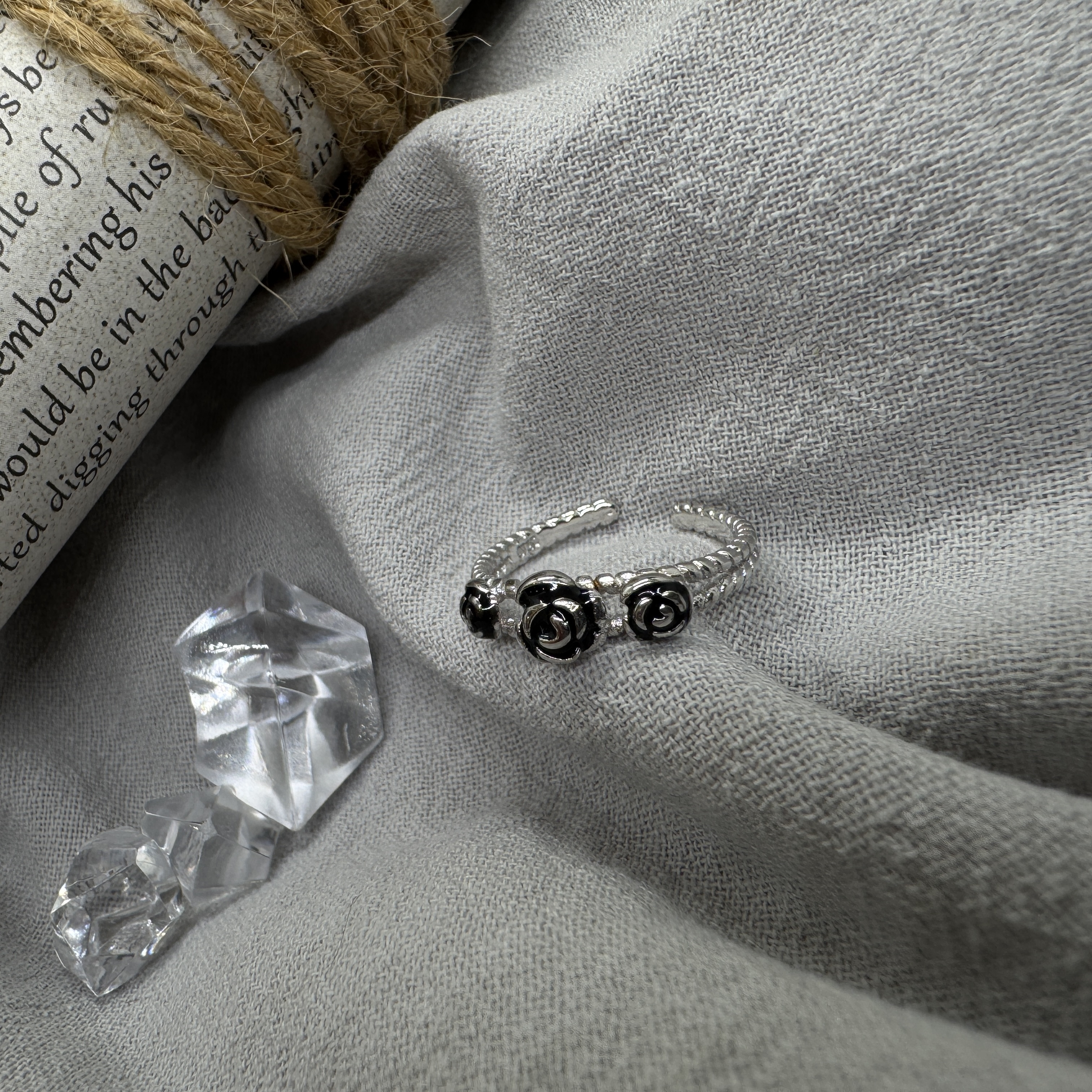 夜玫序曲 - 純銀戒指