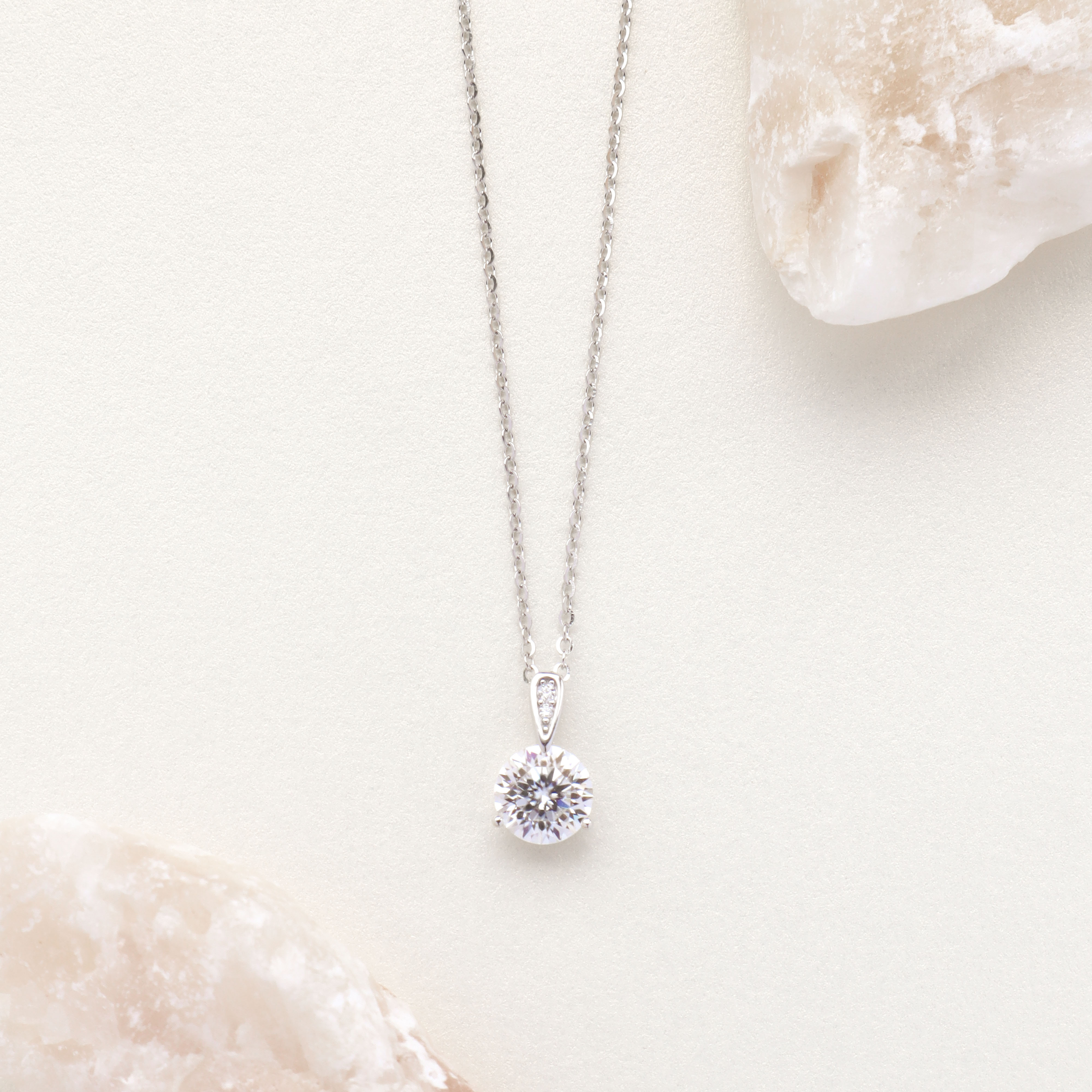 Silver/純粹片刻．莫桑鑽項鍊