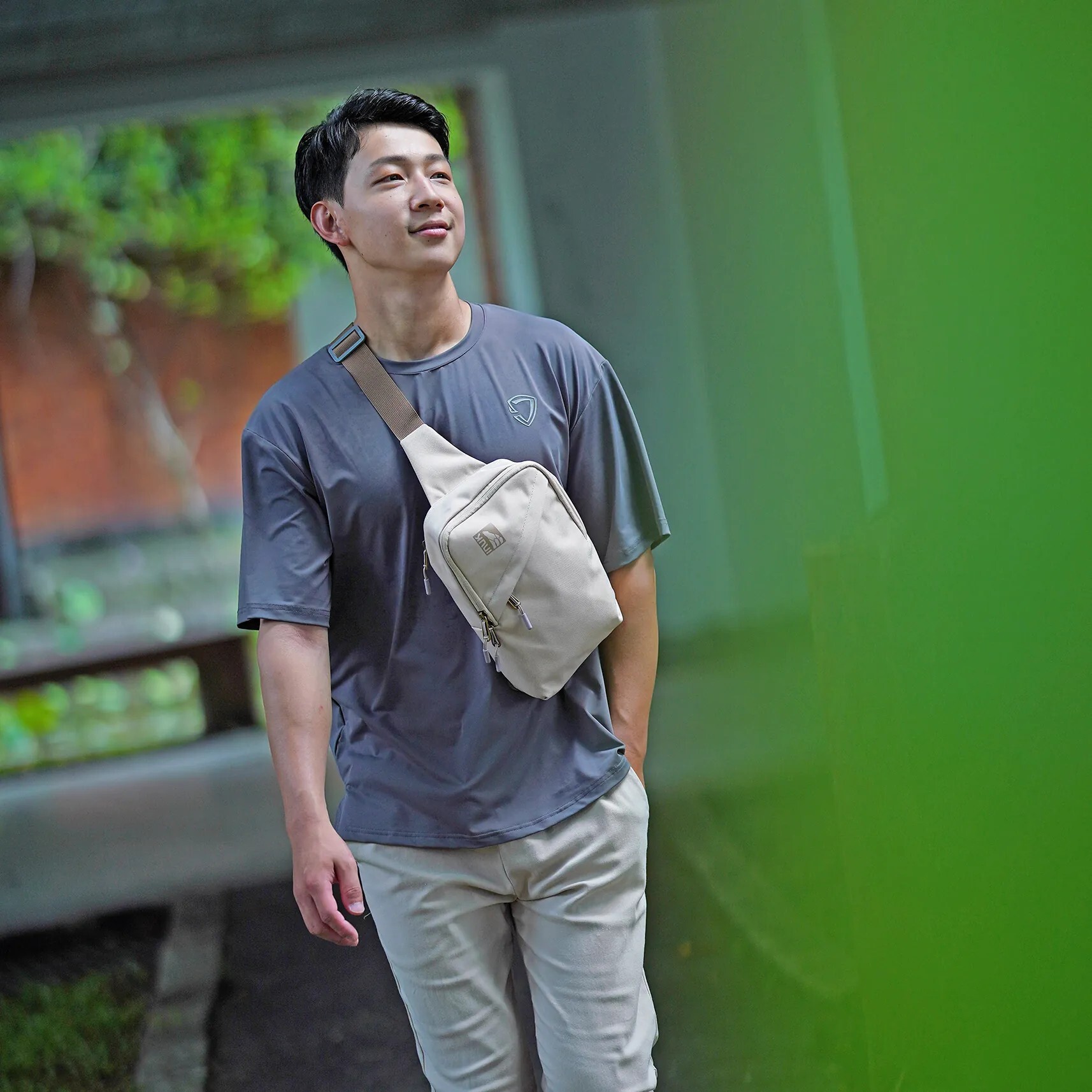 【INUK】環保調色盤 隨身快取包| Eco Primary Fisher3_RP 奶茶 | 肩背包 3L