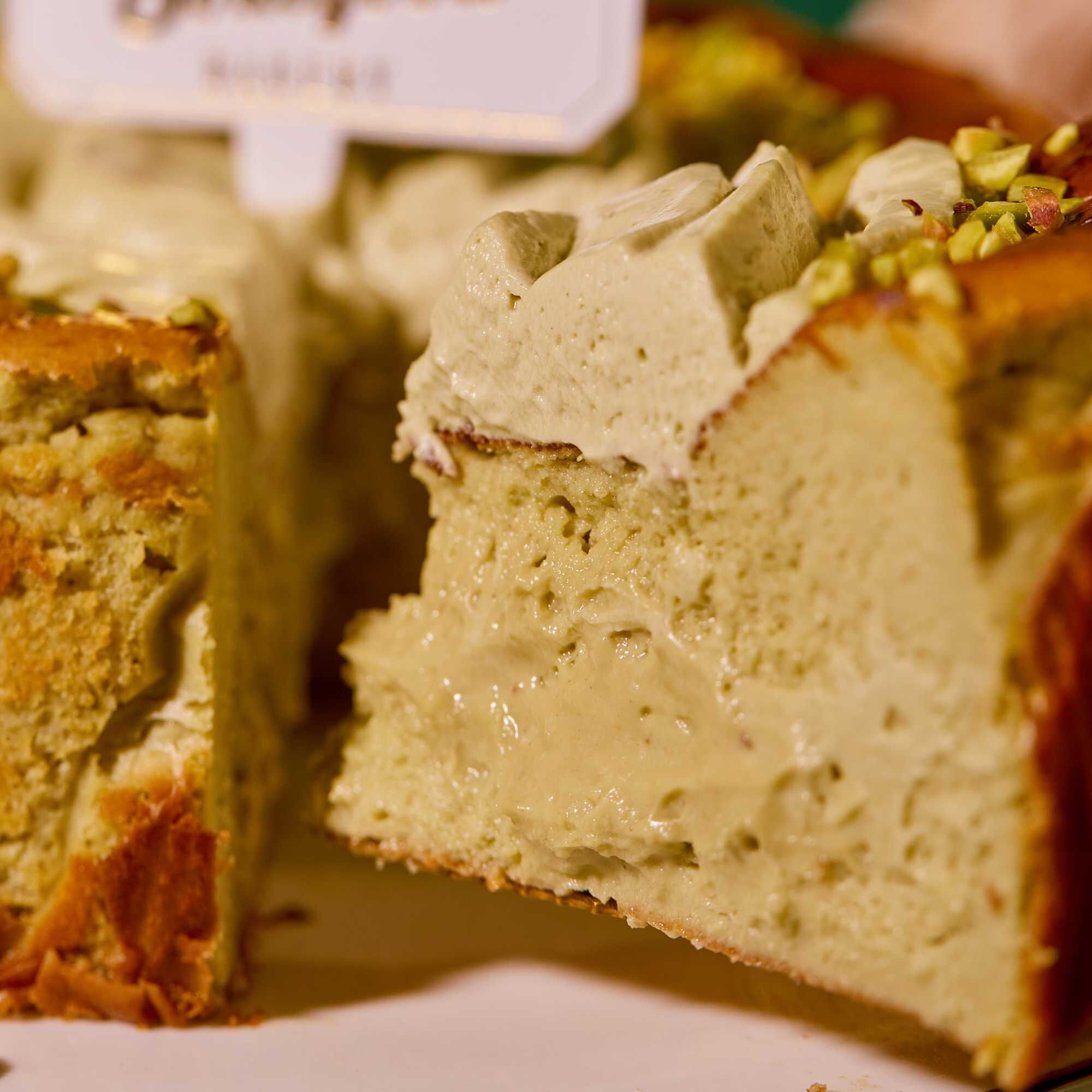 Sicilian Pistachio Basque Burnt Cheesecake