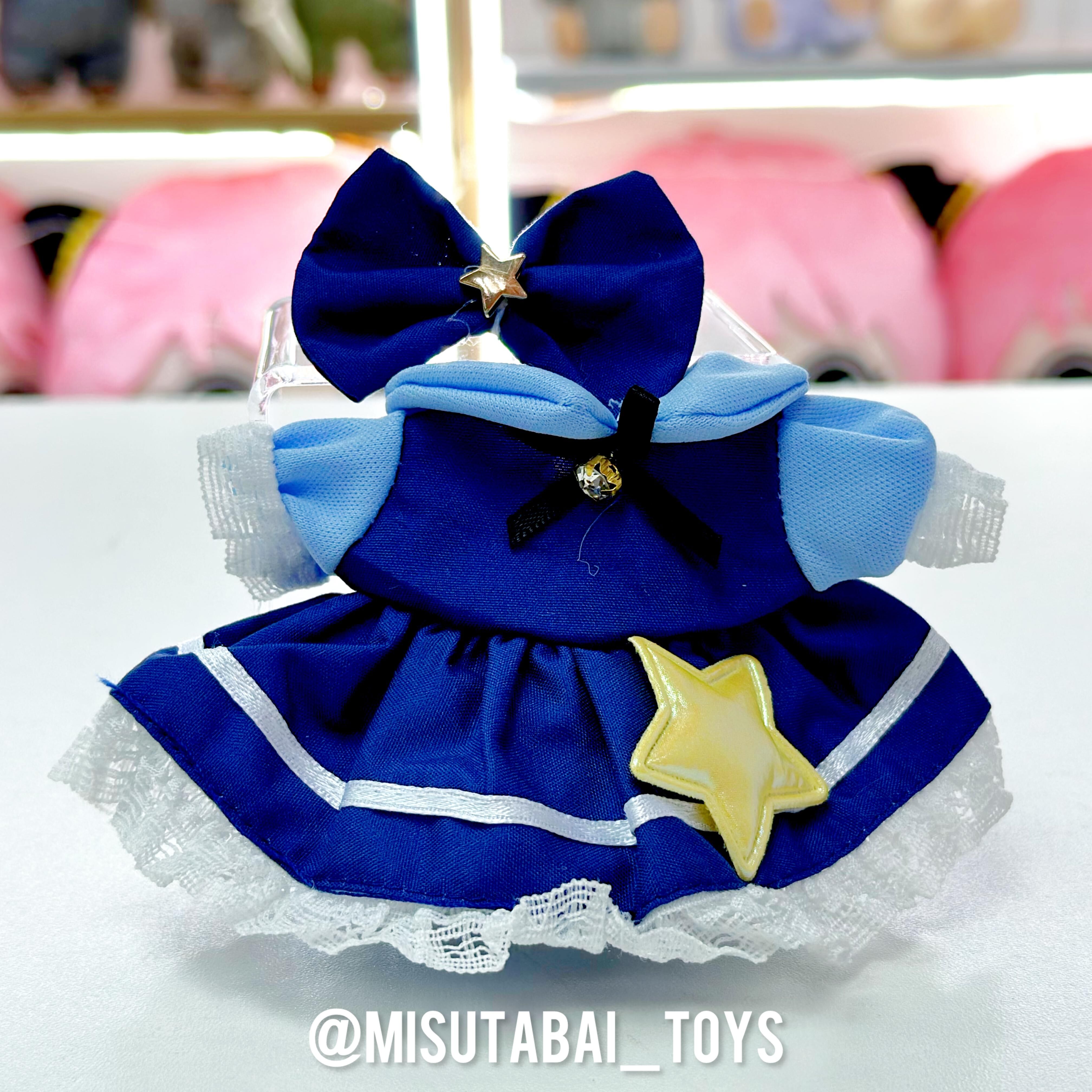Doll Outfit Fashion F54 - 藍色星星裙