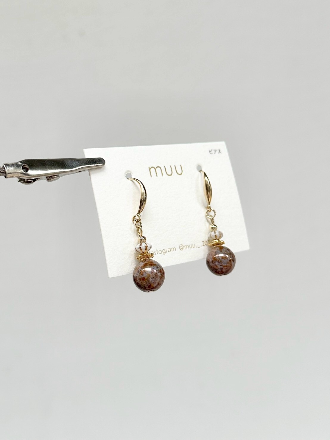 [muu] perfume bottle | 紫色 | 耳針 | NO.23