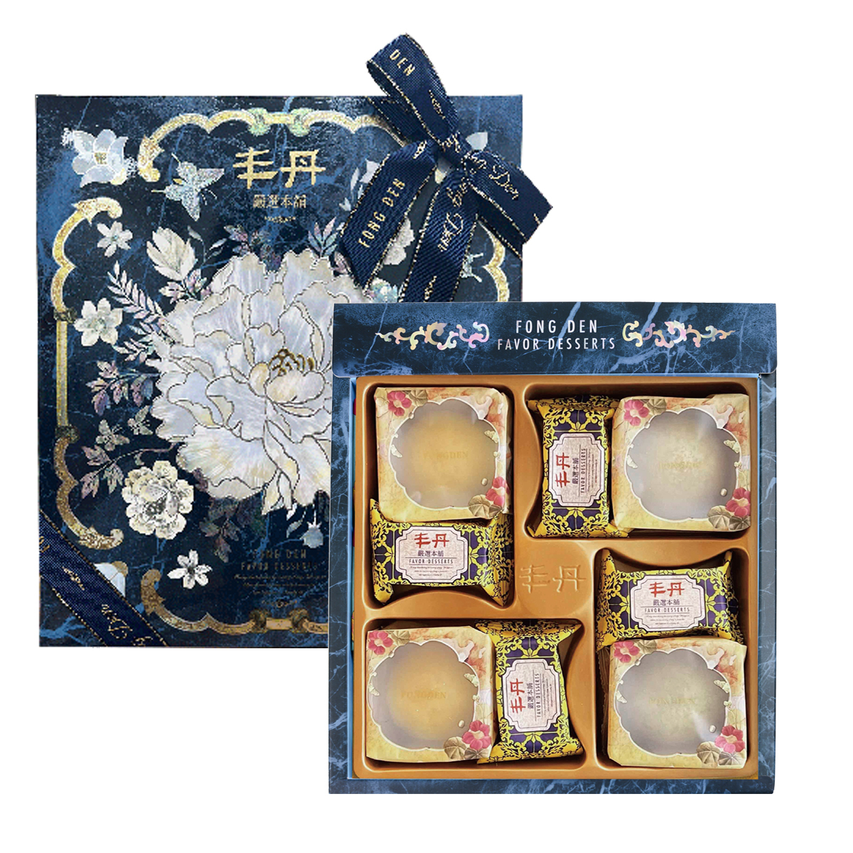 【丰丹嚴選本鋪】璀璨珍貝禮盒 - 鳳梨酥/幸福 Q 餅/松子茶酥(附提袋)