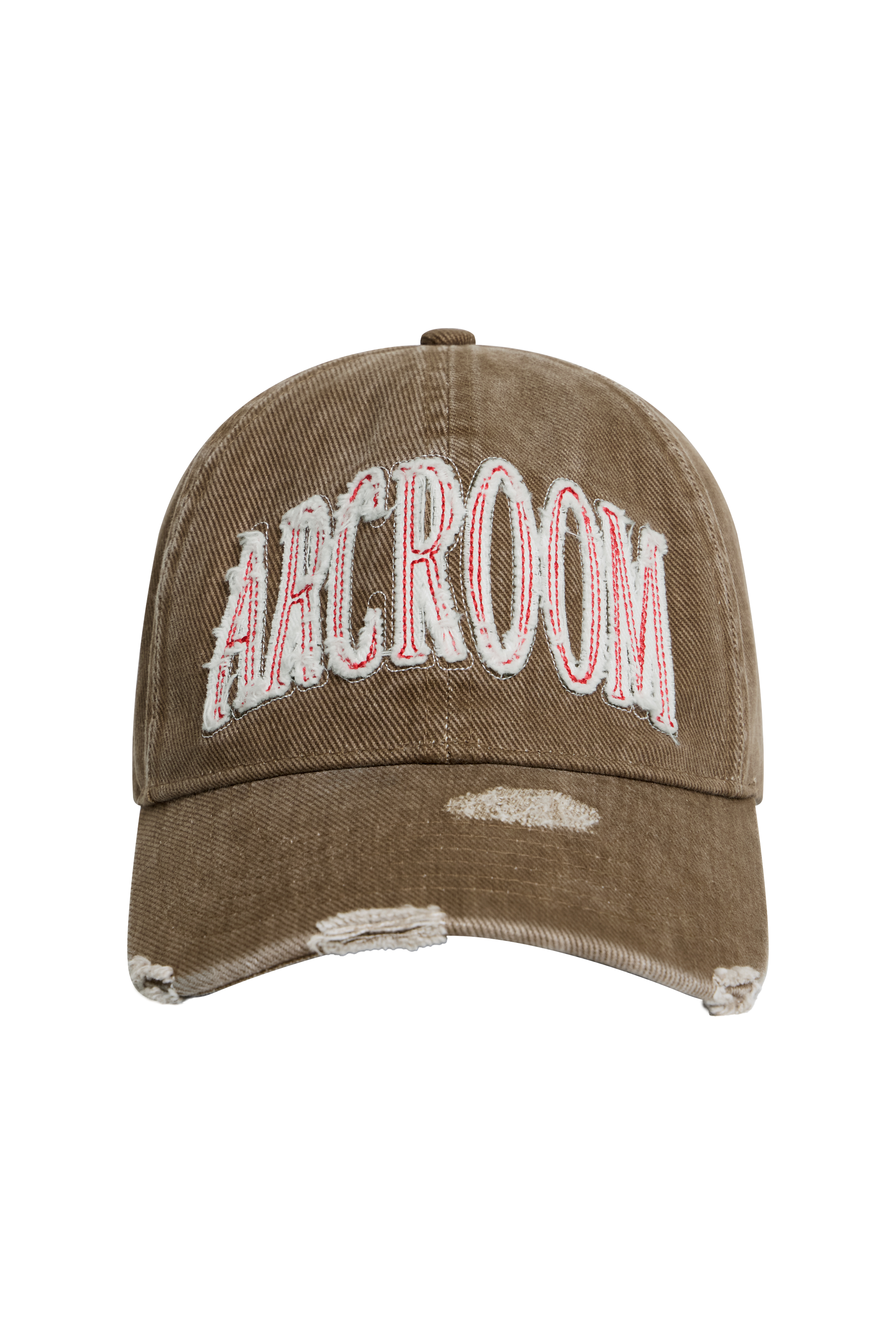 DAMAGED LOGO CAP - BROWN