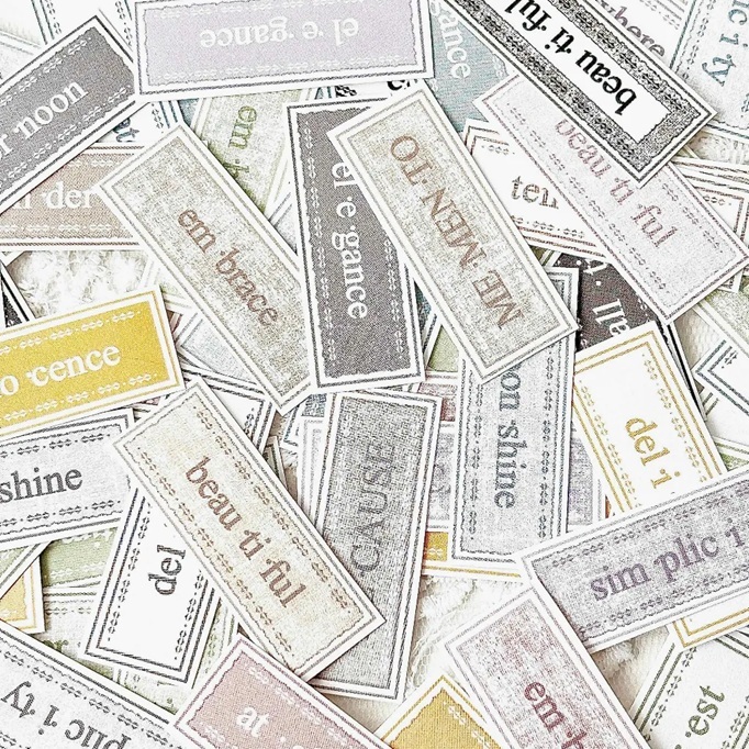 韓國 ggaggong．紋理標籤模造紙貼紙包