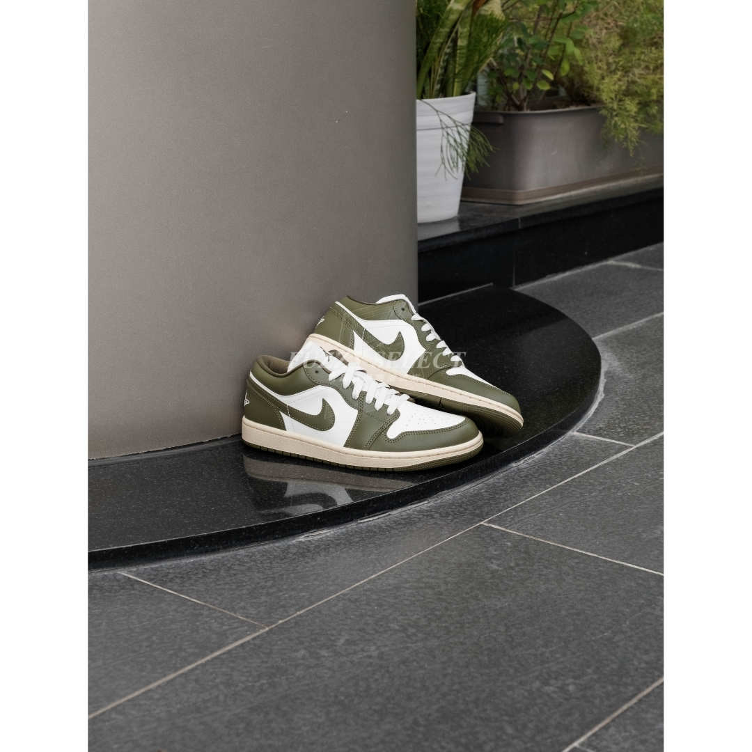 【逢甲 FUZZY】W Air Jordan 1 Low "Medium Olive" 橄欖綠 DC0774-122