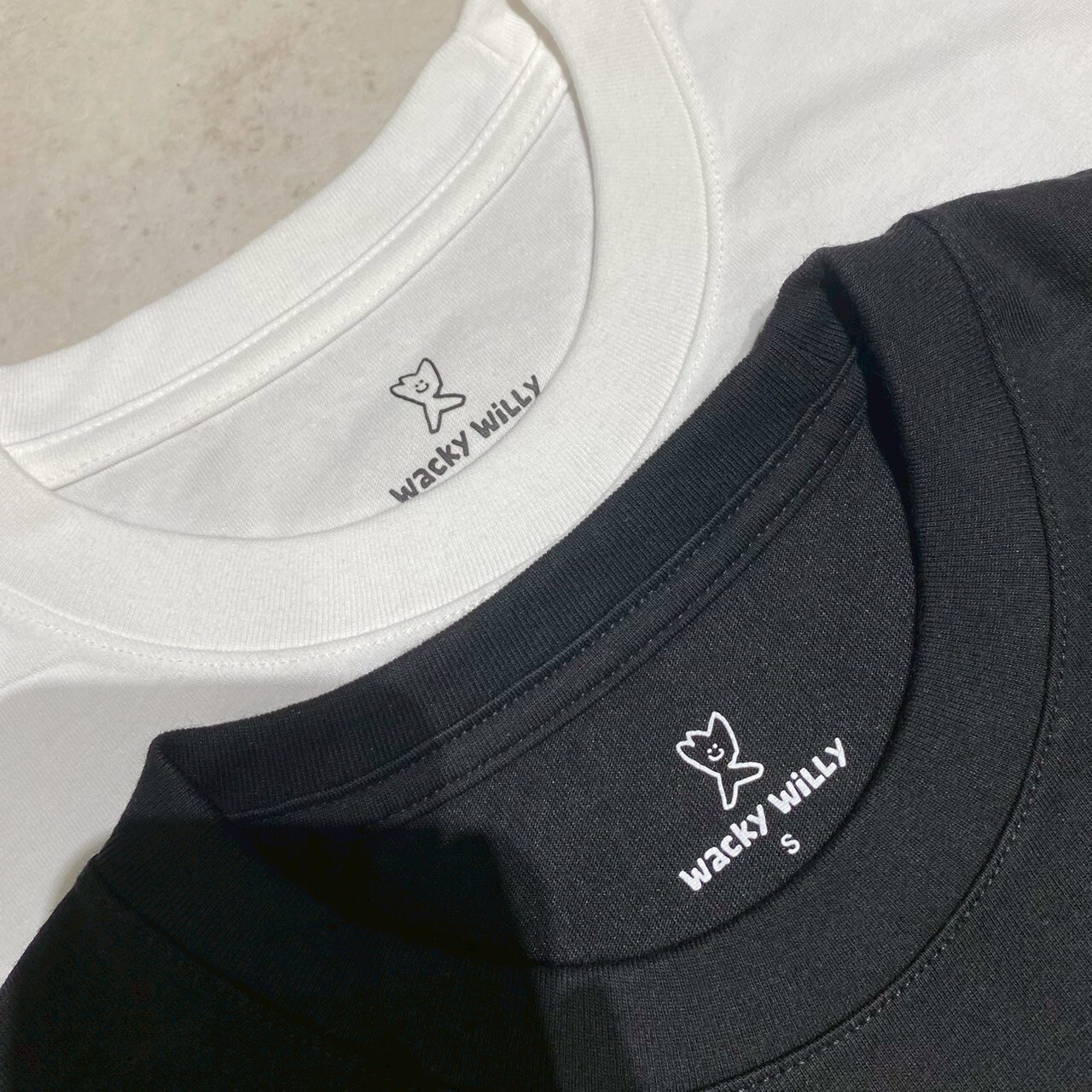 Wacky willy 小飛人Logo短Tee 黑/白兩件組 WA2502STE1TCS