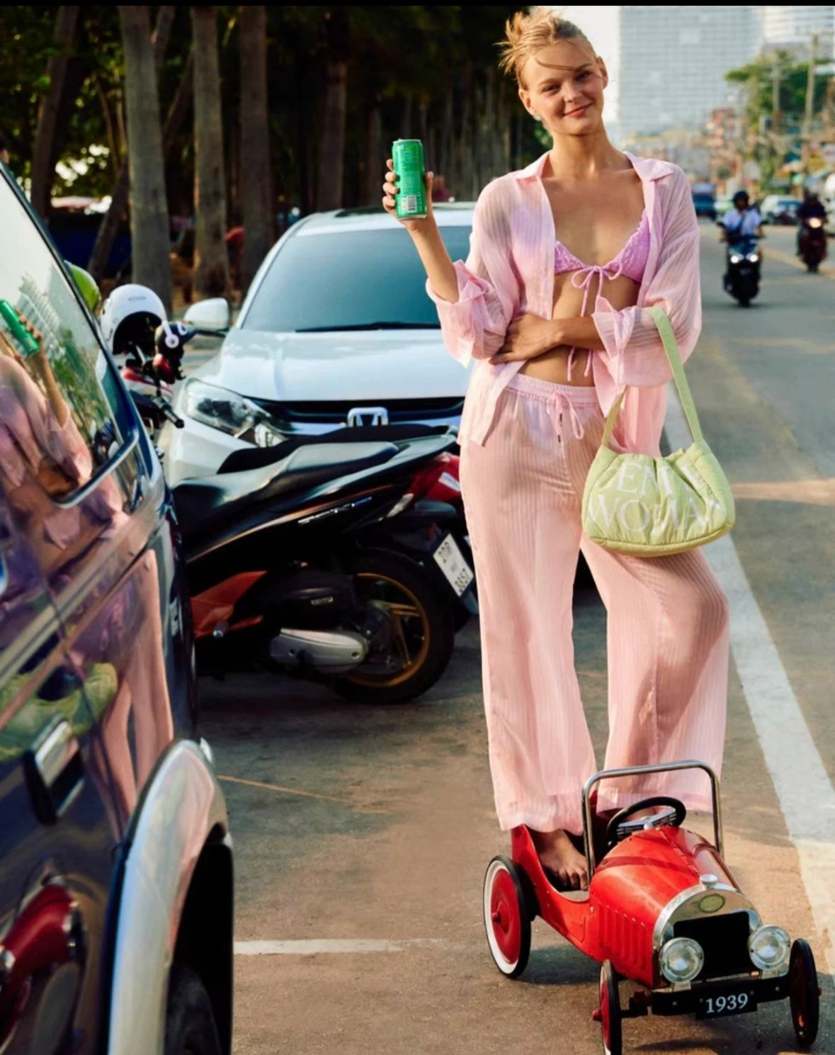 Gentle Woman Dumpling Bag(Green Spinach)