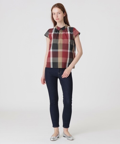 Blue Label Check Softy Boiled Blouse
