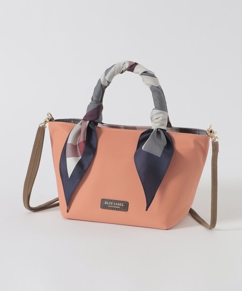 Blue Label Nylon scarf mini tote