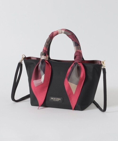 Blue Label Nylon scarf mini tote