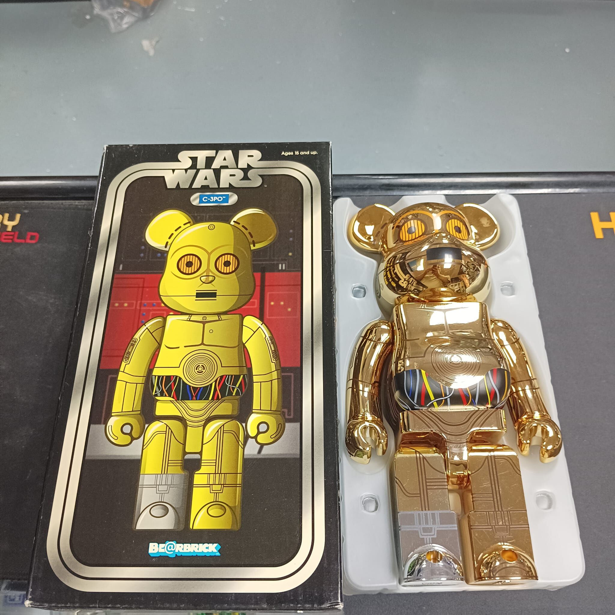 MEDICOM BEARBRICK 400% StarWars C3PO Stussy