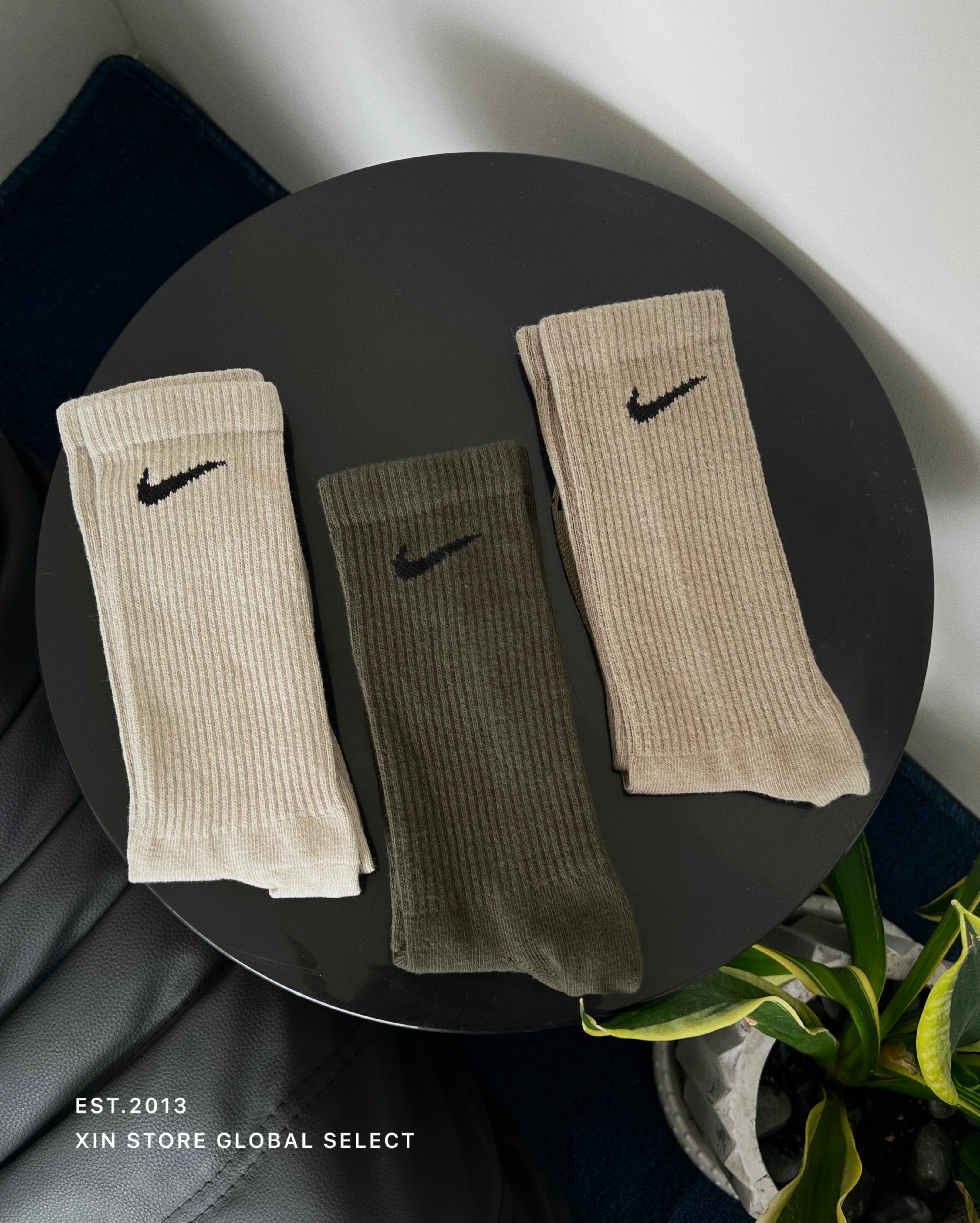 Nike Everyday Plus Socks 長襪 襪子 三雙一組 奶茶 卡其 軍綠