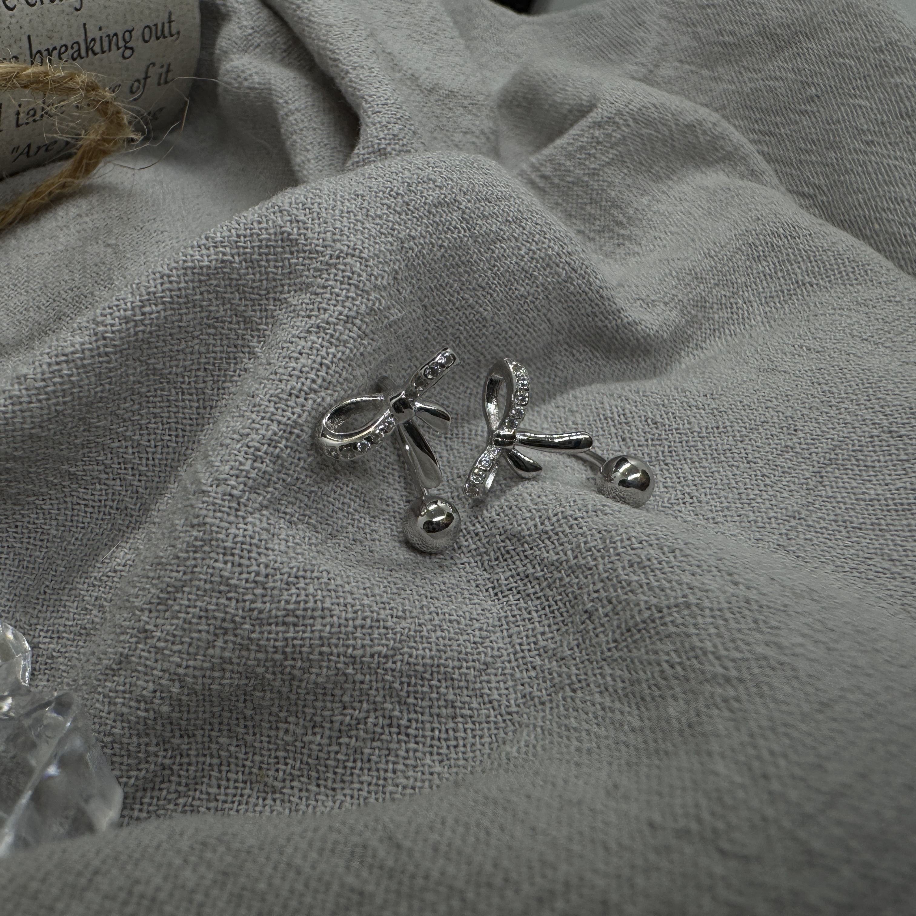 閃結環扣 - 轉珠耳環