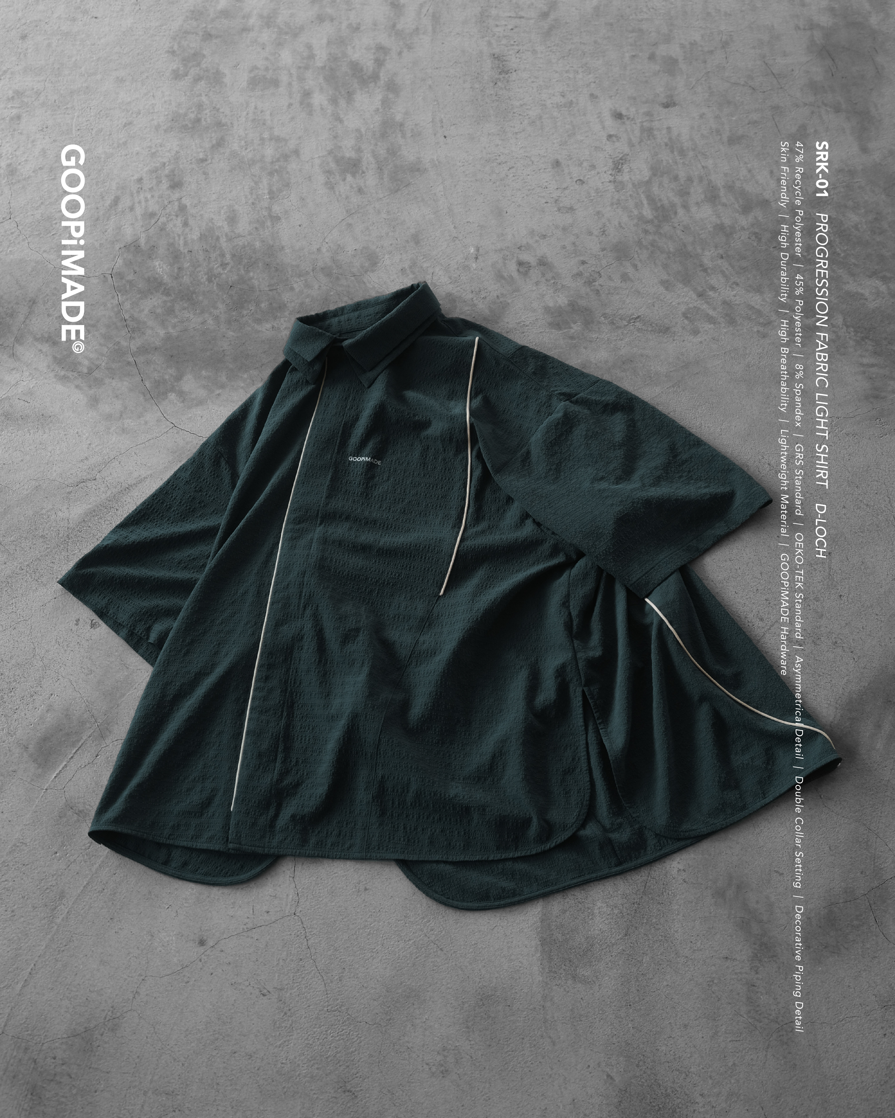 GOOPiMADE “SRK-01” Progression Fabric Light Shirt - D-Loch