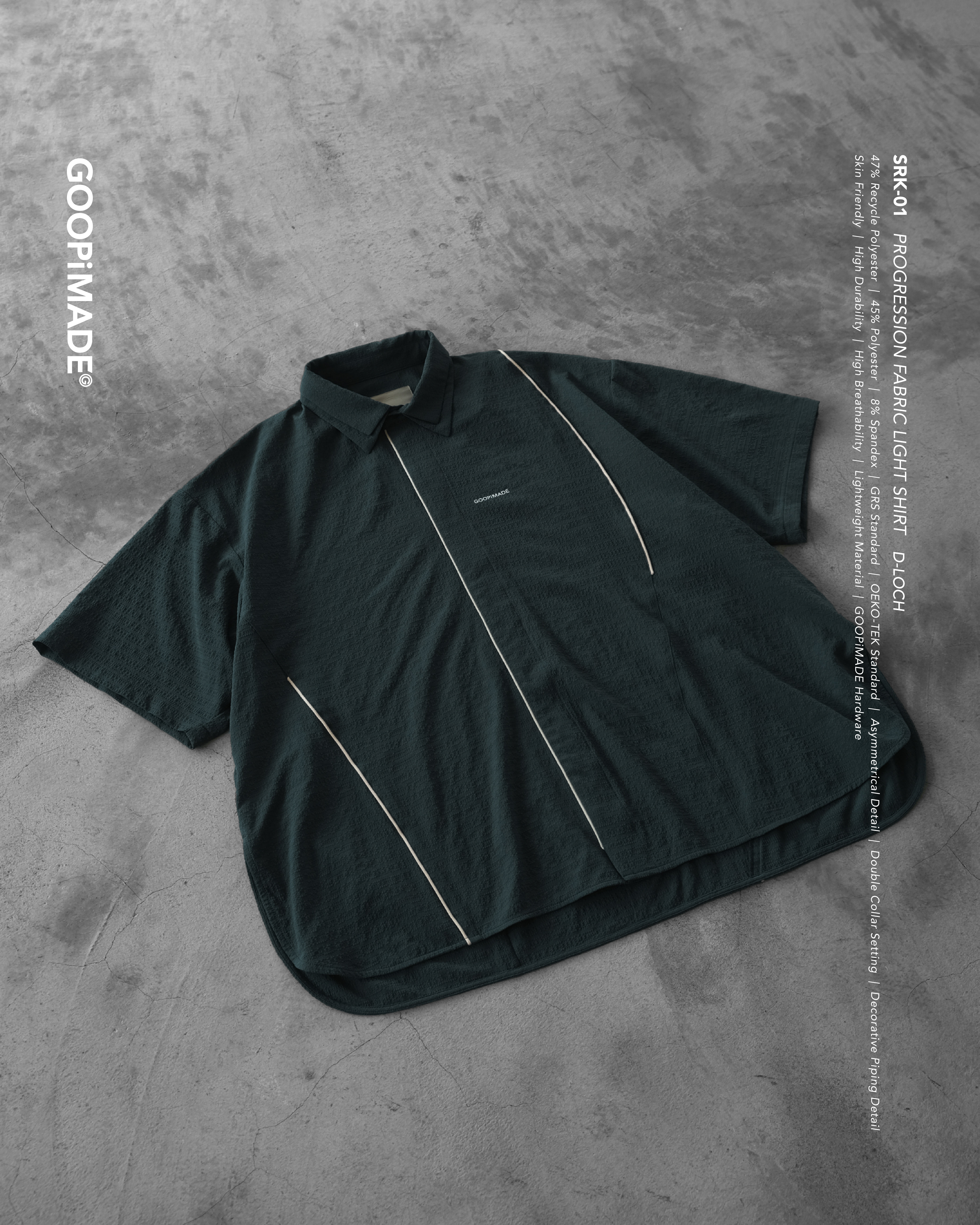 GOOPiMADE “SRK-01” Progression Fabric Light Shirt - D-Loch