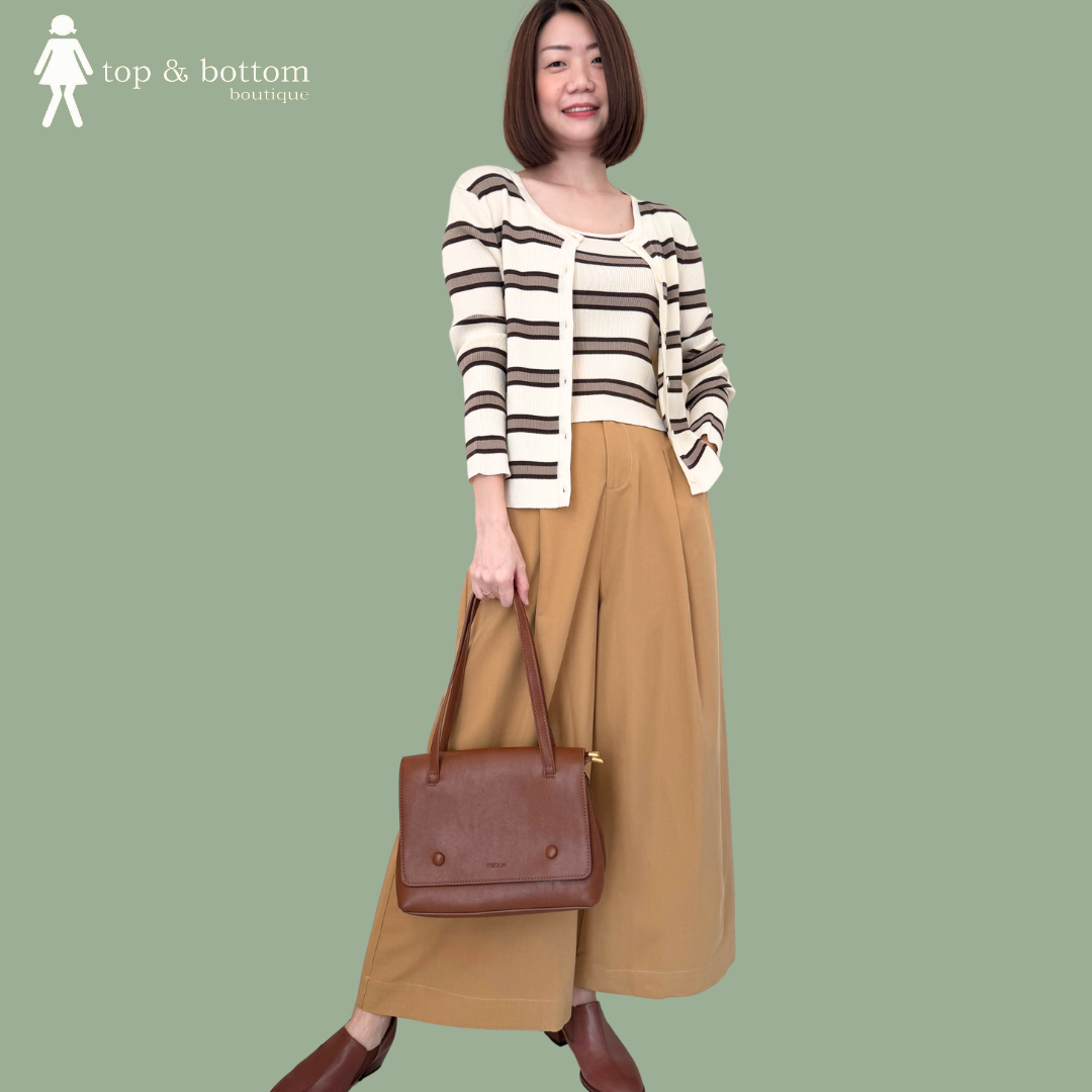 COTTON HIGH WAISTED WIDE LEG PANT