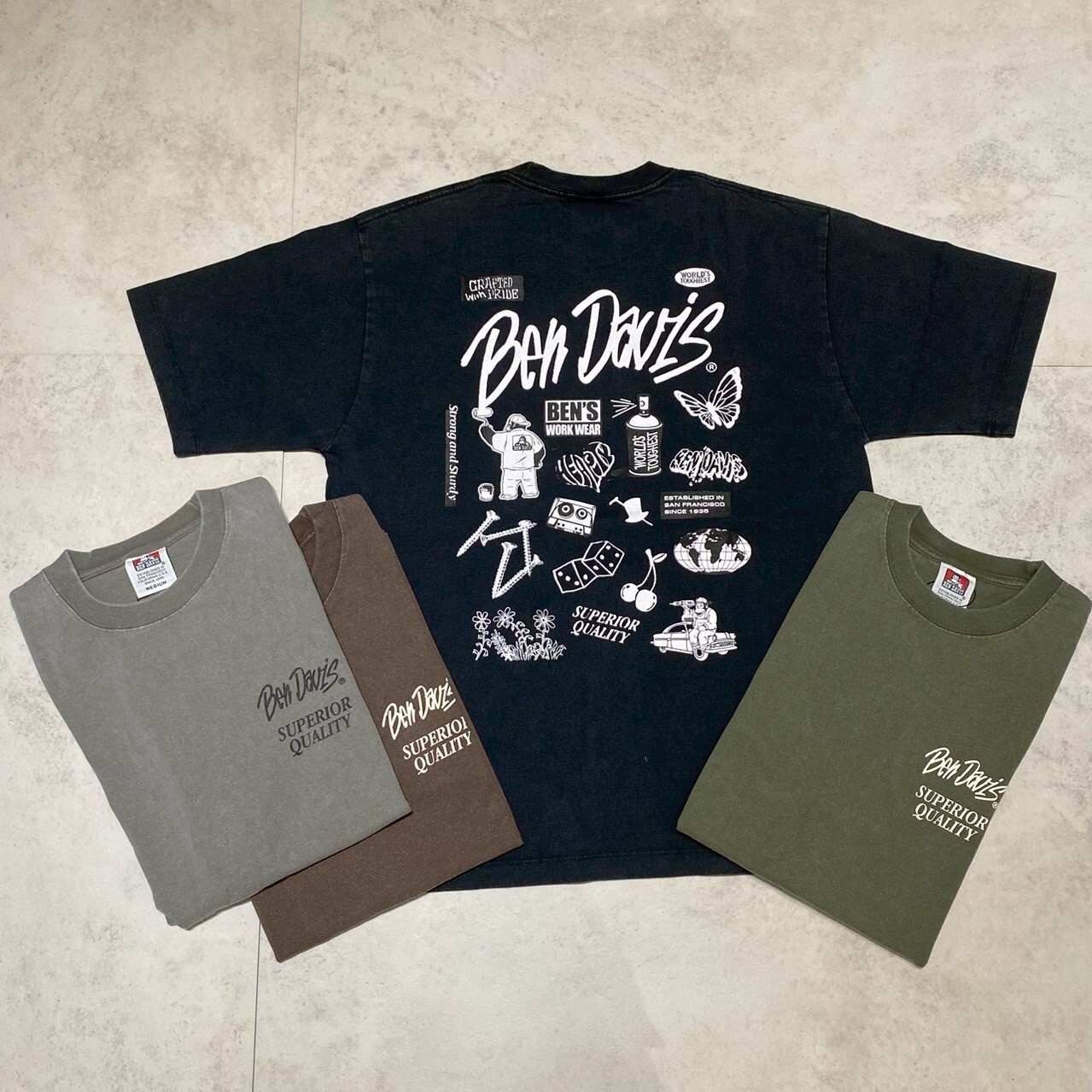 Ben davis 猿人標語塗鴉印花短Tee C-25580060