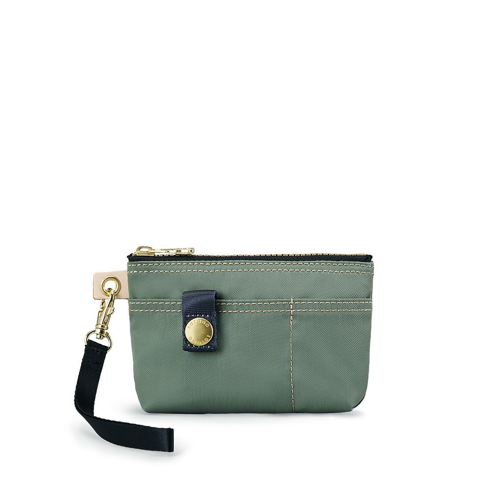 Soldier 實用拉鍊化妝包/零錢包-抹茶拿鐵