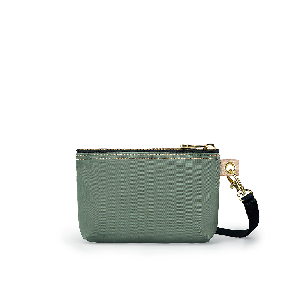 Soldier 實用拉鍊化妝包/零錢包-抹茶拿鐵