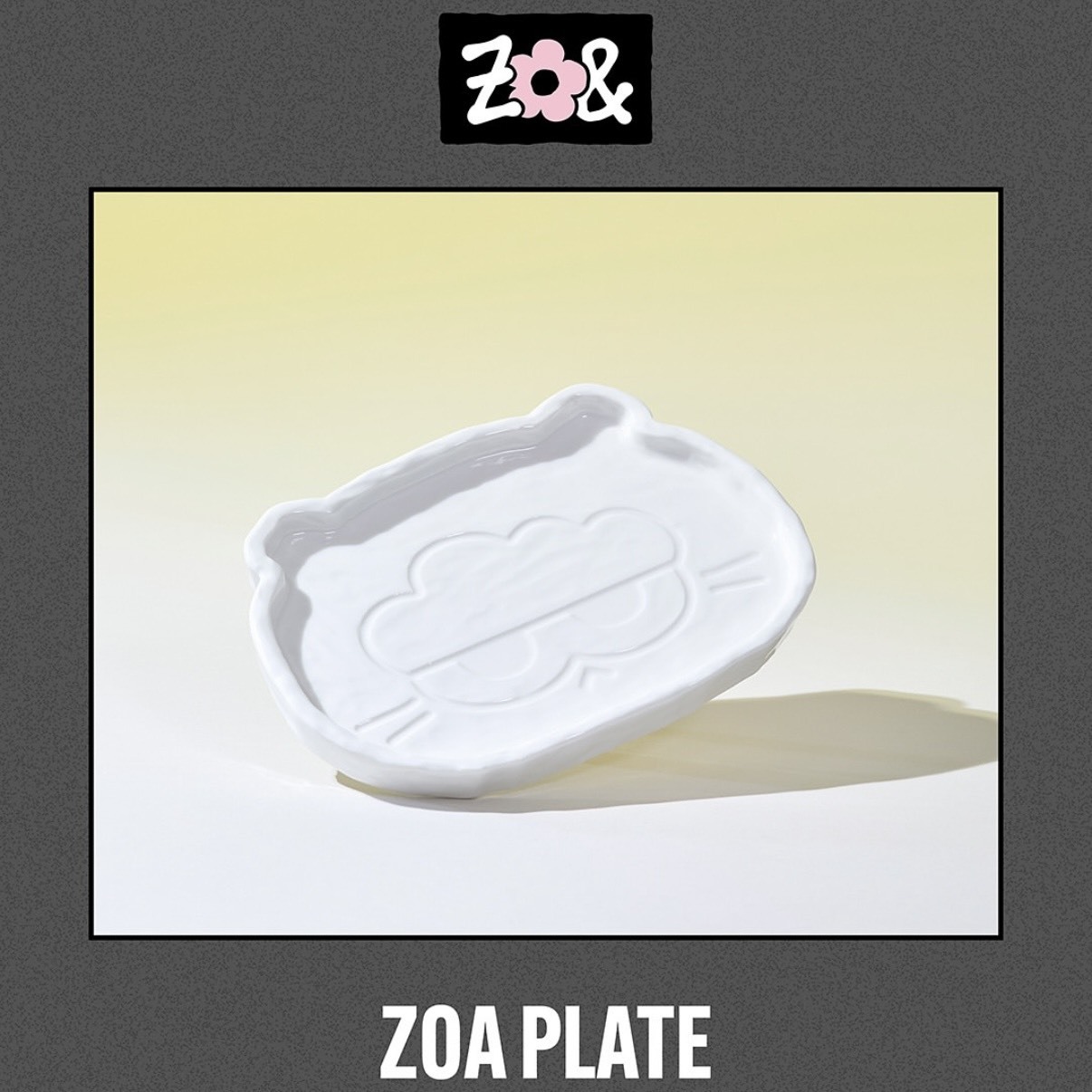 G-DRAGON ZO&FRIENDS 快閃店周邊 ZOA PLATE 貓貓盤子