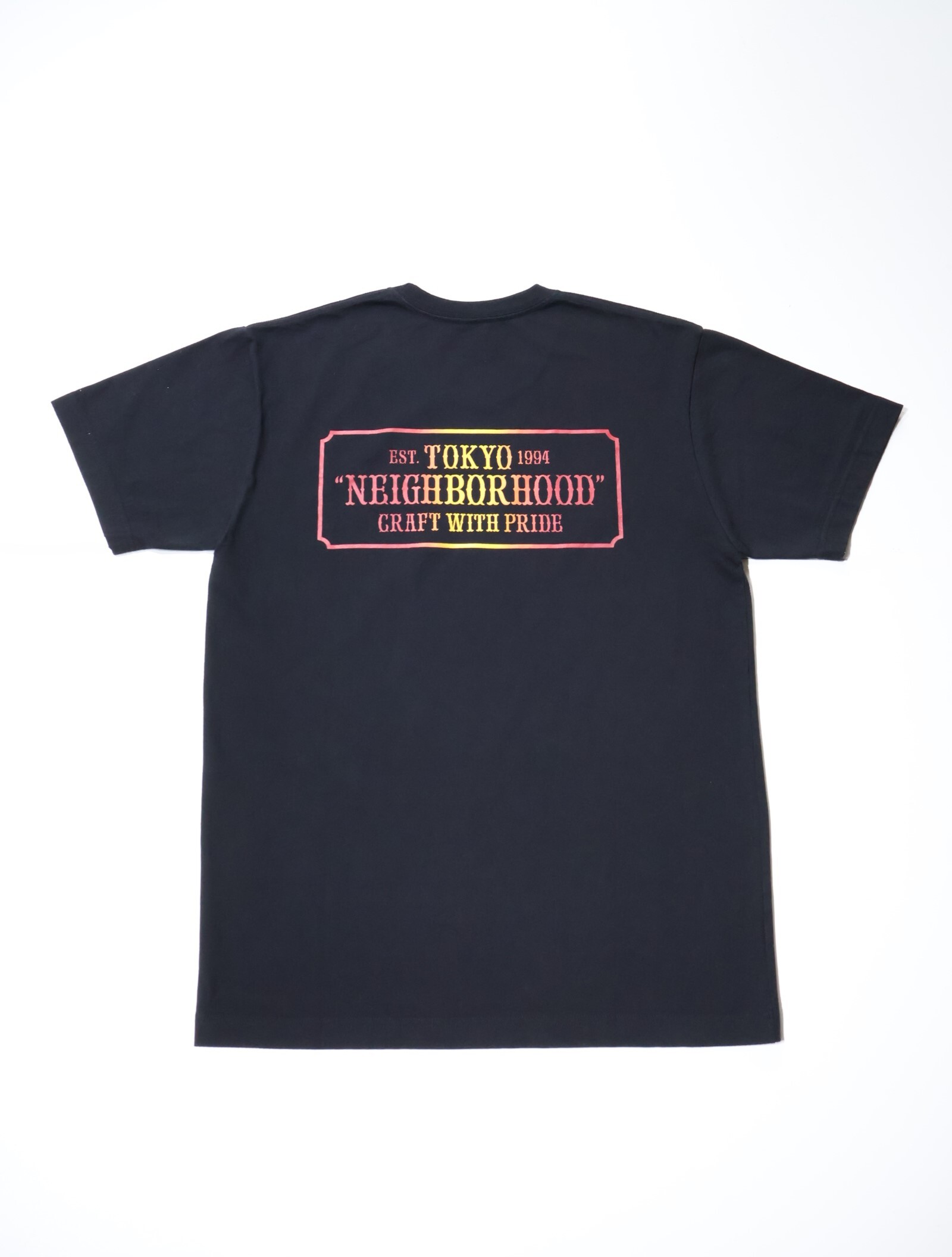 2019SS NEIGHBORHOOD BAR&SHIELD / C-TEE.SS 漸層 LOGO TOKYO NBHD 短T 現貨 191PCNH-ST07