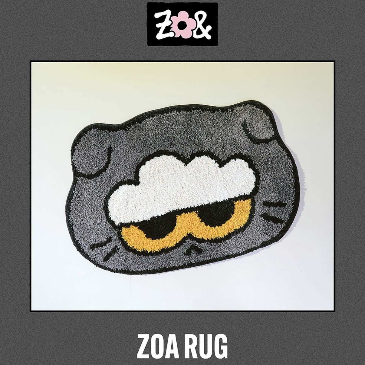 G-DRAGON ZO&FRIENDS 快閃店周邊 ZOA RUG 貓貓地毯