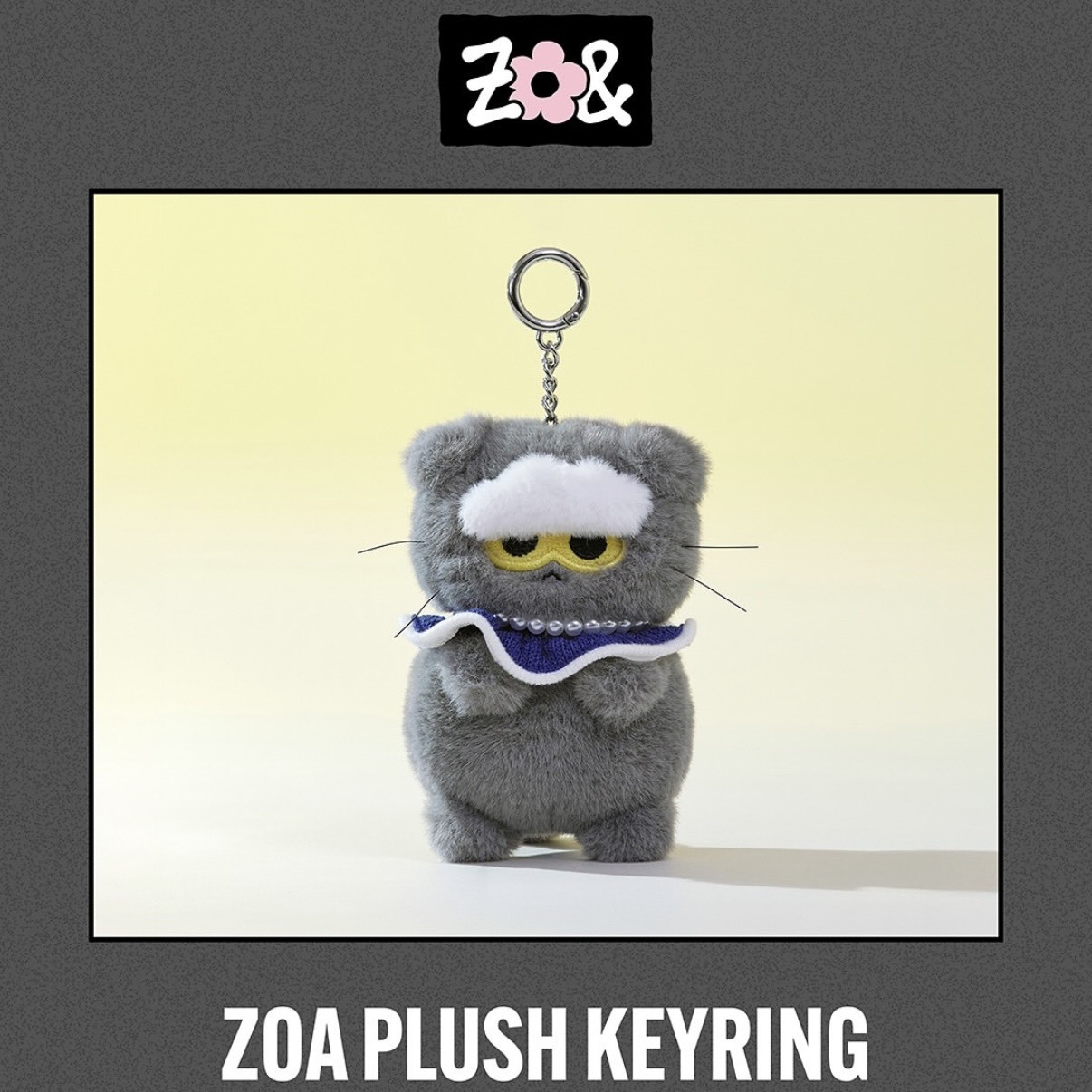 G-DRAGON ZO&FRIENDS 快閃店周邊 ZOA PLUSH KEYRING 貓貓吊飾
