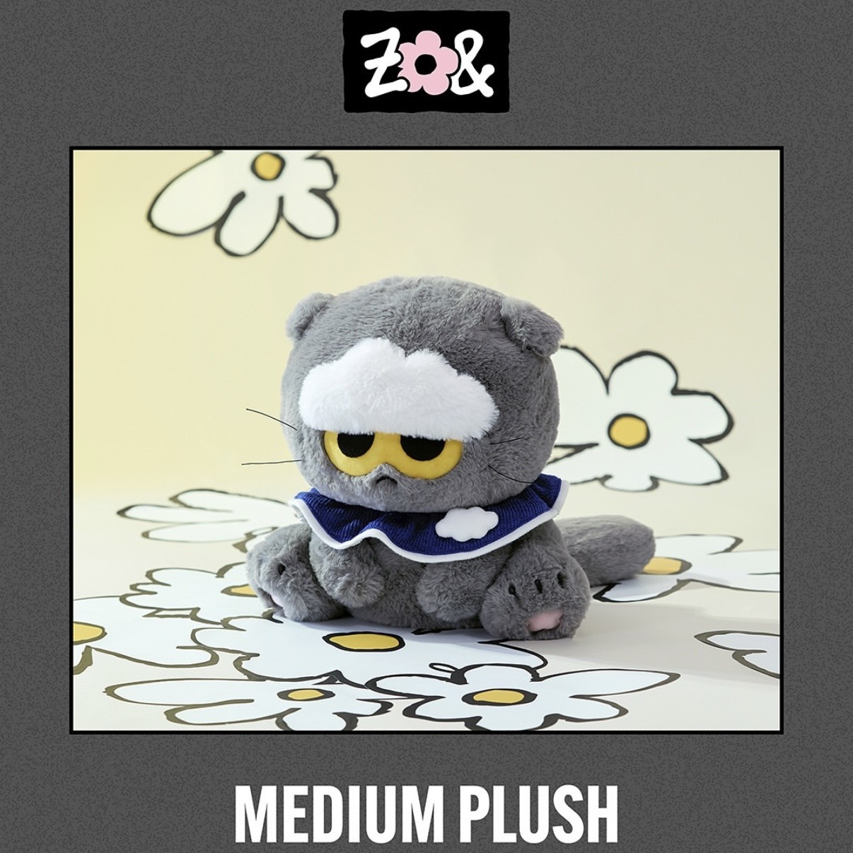 G-DRAGON ZO&FRIENDS 快閃店周邊 MEDIUM PLUSH 貓貓玩偶(中)