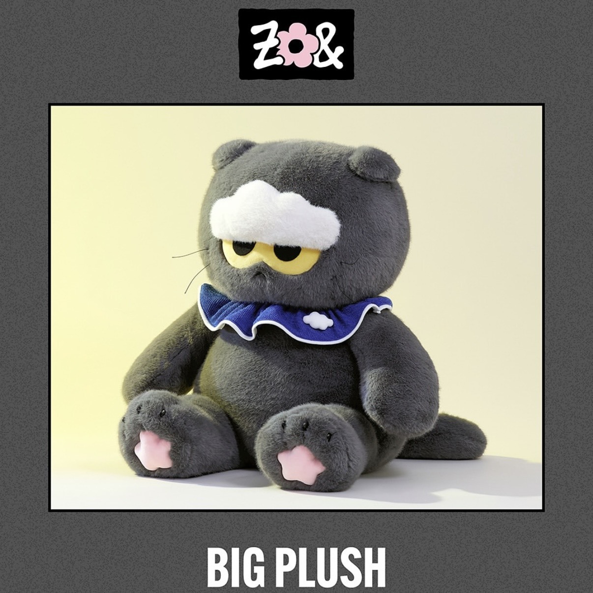 G-DRAGON ZO&FRIENDS 快閃店周邊BIG PLUSH 貓貓玩偶(大)