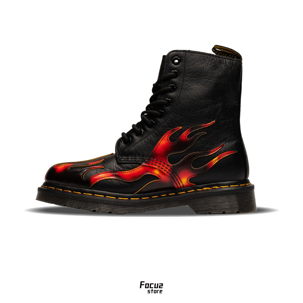 【Focus Store】預購 Dr. Martens 1460 Pascal Flame boots "Black/Red" 黑紅 馬丁 高筒 靴子 41517001