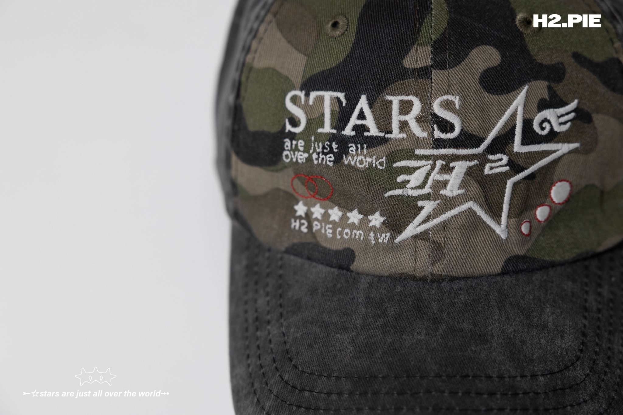H2.PIE Camo Stars Cap
