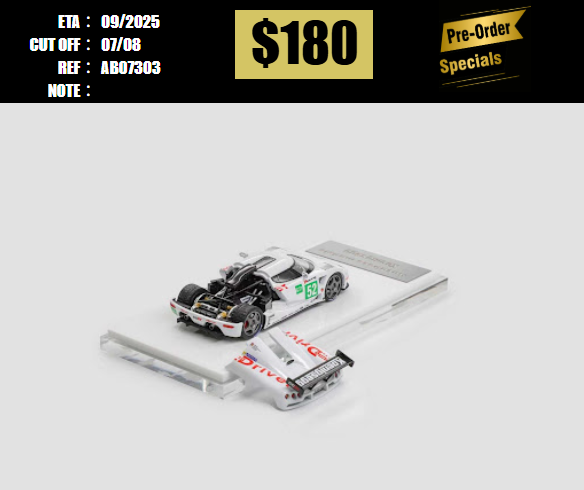 PO-$180 * AUTOBOTS MODEL * 1:64 KOENIGSEGG CCGT WHITE #52 [OD30/07]