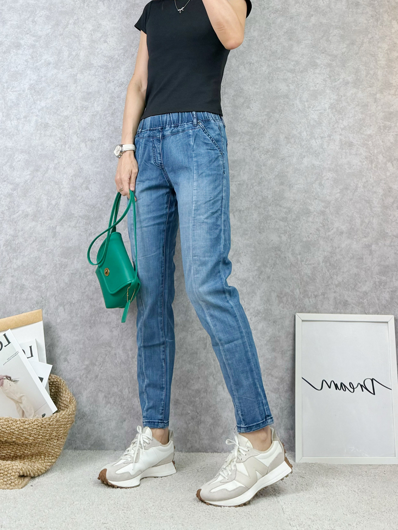 微鬆不緊繃♡怎麼動都舒適的夏日牛仔褲