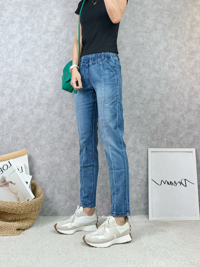 微鬆不緊繃♡怎麼動都舒適的夏日牛仔褲