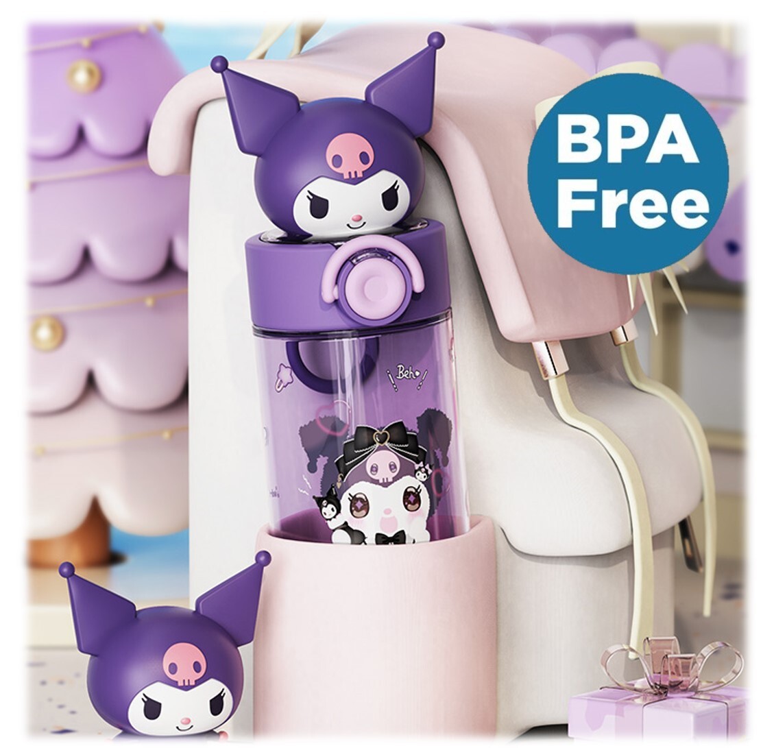 佻皮魔女 Sanrio |3D便攜式吸管水樽(500ml)