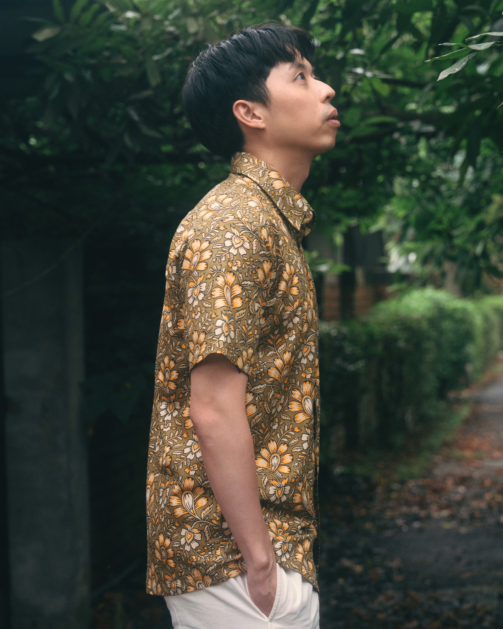 印度蓋染工藝純棉 襯衫 - 風鈴木