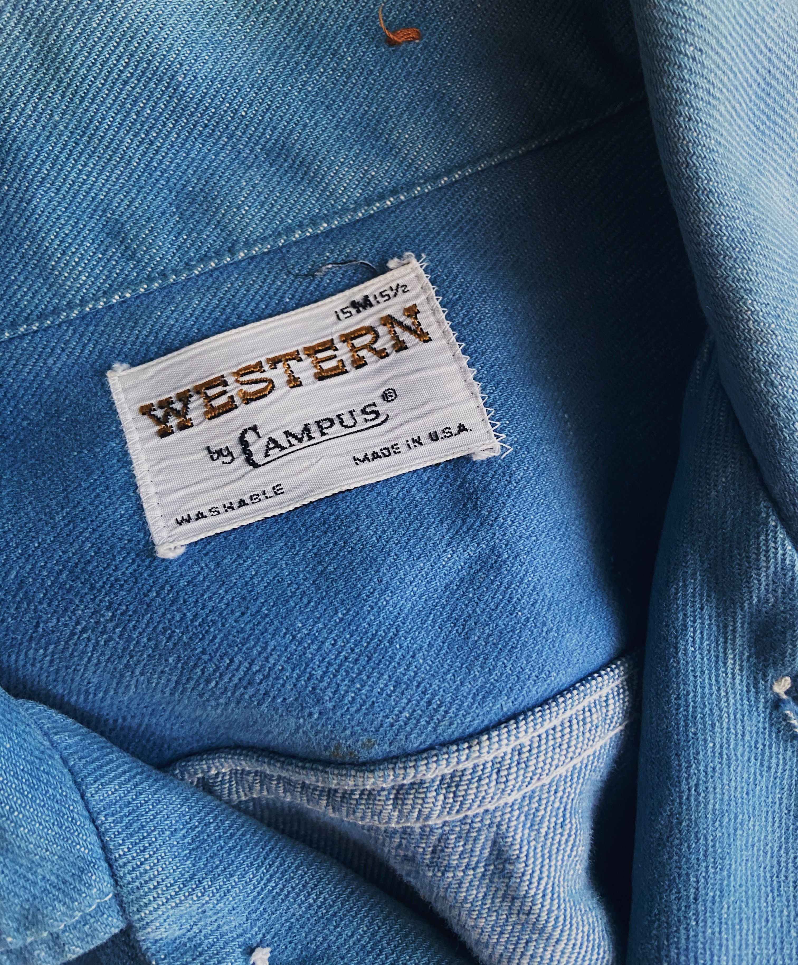 60-70s Campus western denim jacket  / 60至70年代 美國Campus西部丹寧外套