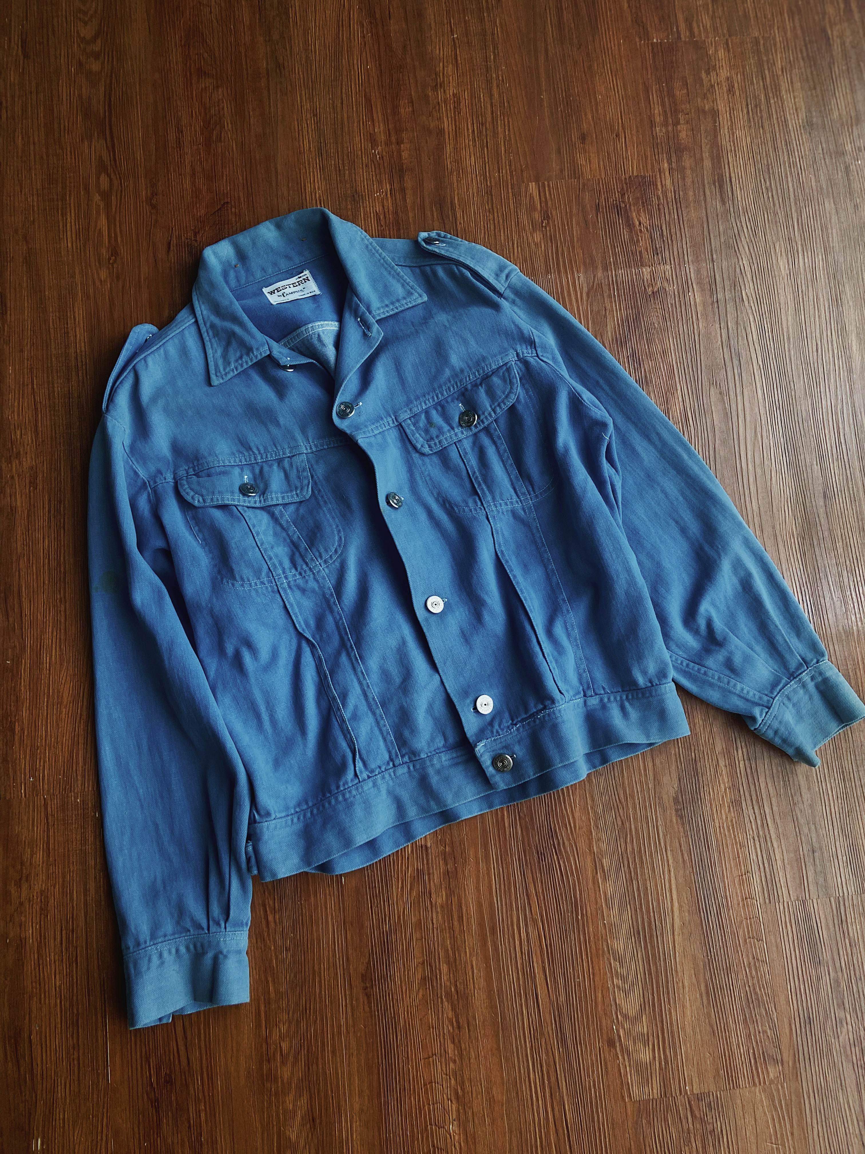 60-70s Campus western denim jacket  / 60至70年代 美國Campus西部丹寧外套