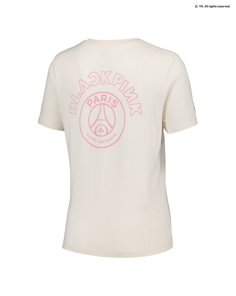 PARIS SAINT-GERMAIN F.C. x BLACKPINK TEE NATURAL 巴黎聖日耳曼足球俱樂部 聯名米色短T 女款
