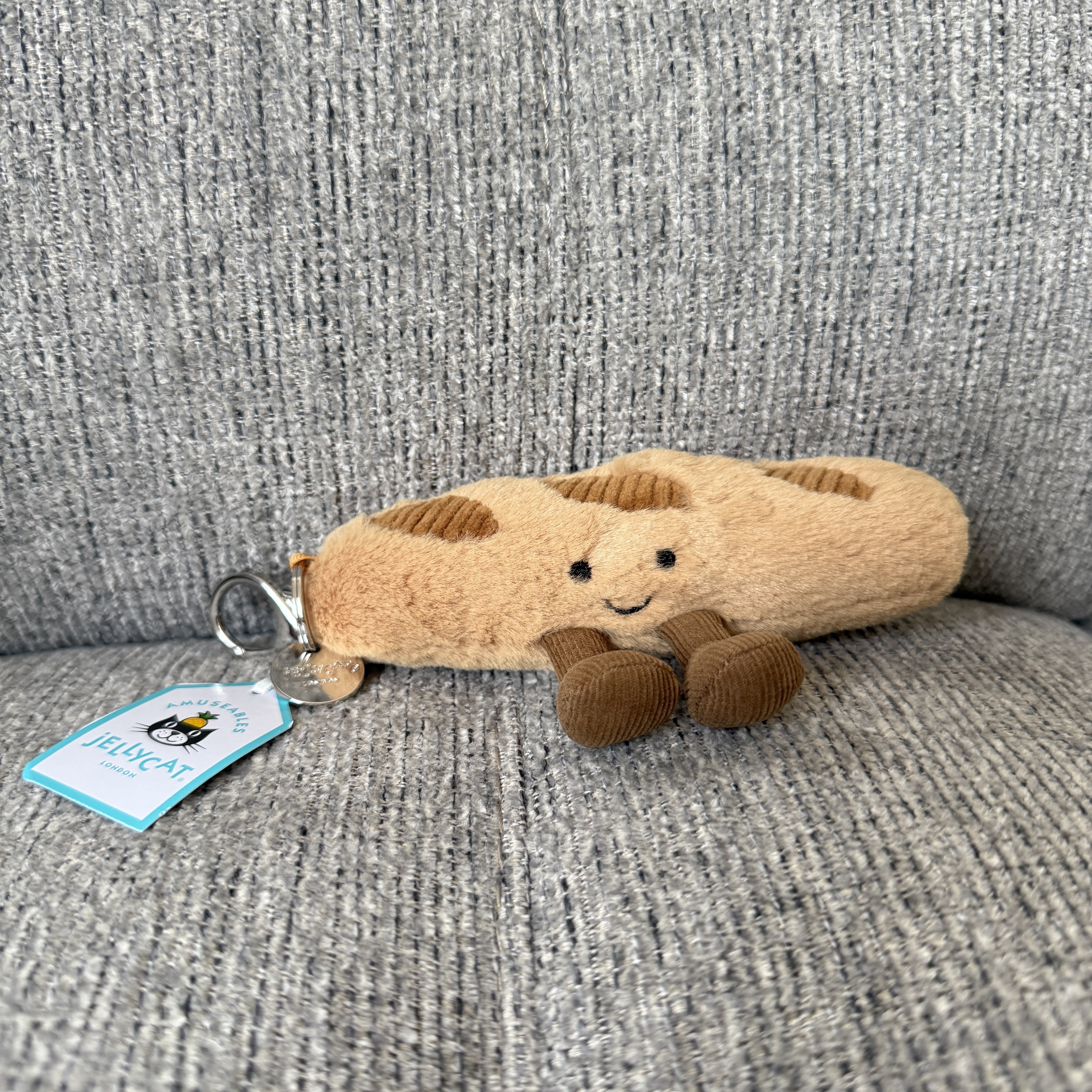 [美國現貨] Jellycat Amuseables Baguette Bag Charm