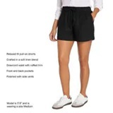 [S] GAP BLACK WOMEN'S LINEN SHORT, GP007935-BLACK (SZZ654)