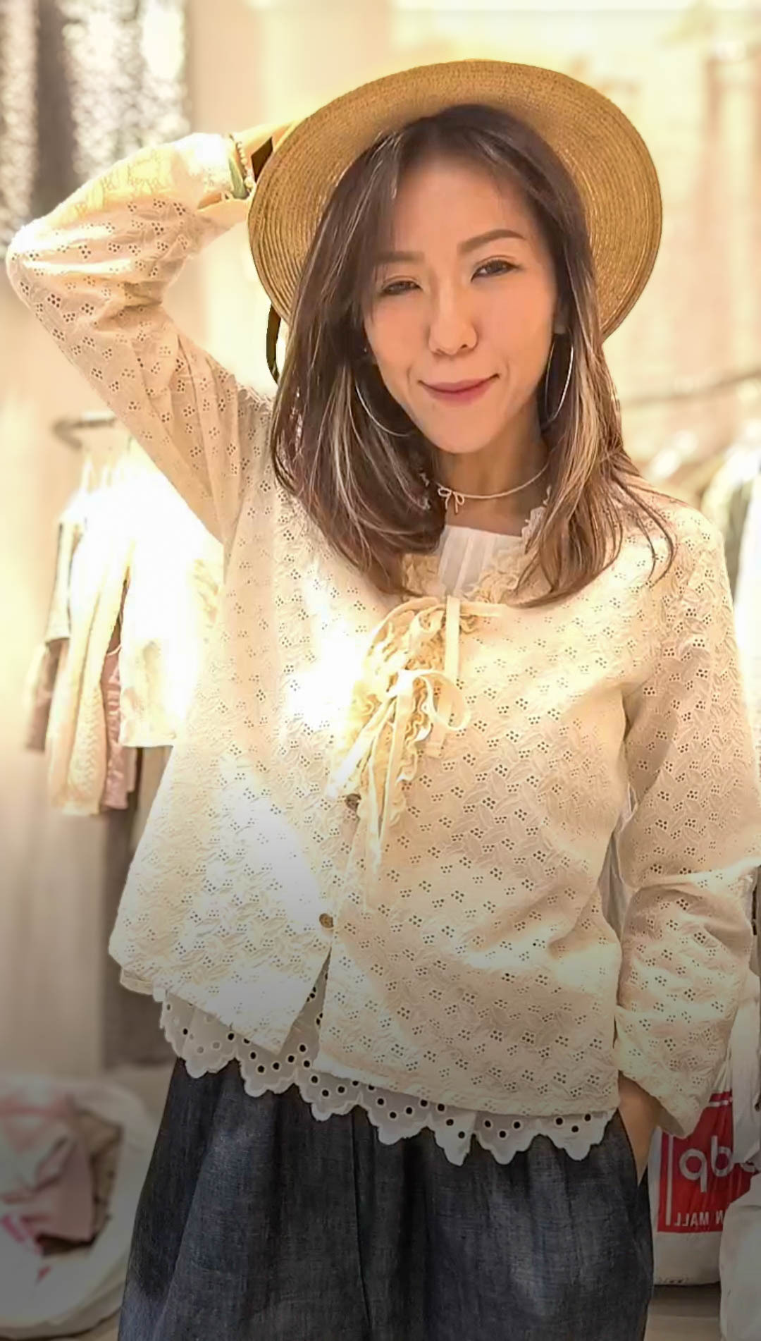 🥰PM_K1522  ▶️木耳領 蕾絲綁帶 外套 👉B:102cm L:55cm👈