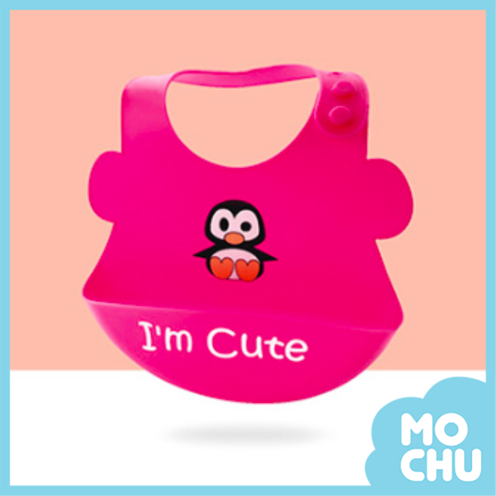 企鵝矽膠圍兜(二色)