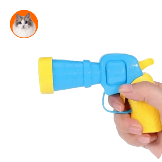 貓咪訓練玩具絨毛球發射器(發射器*1+球*60)