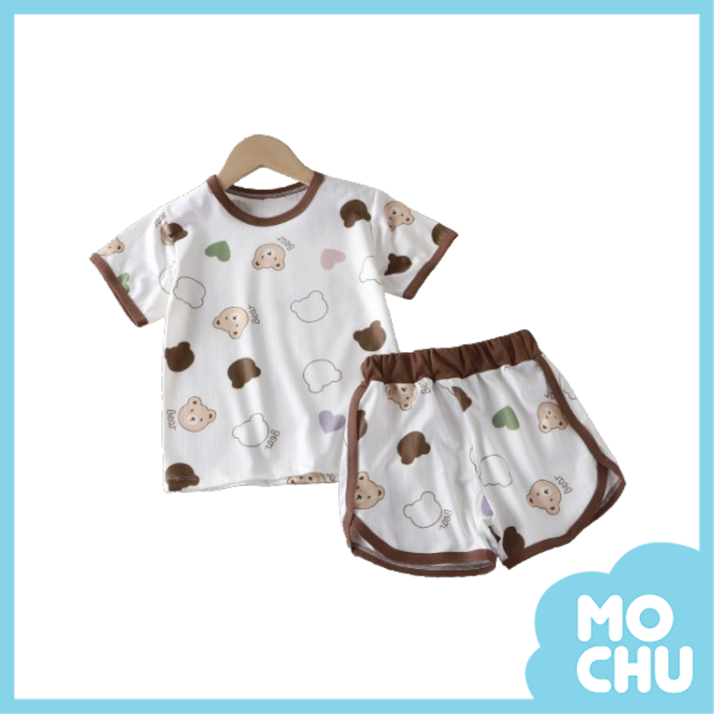 愛心小熊頭短袖家居套裝