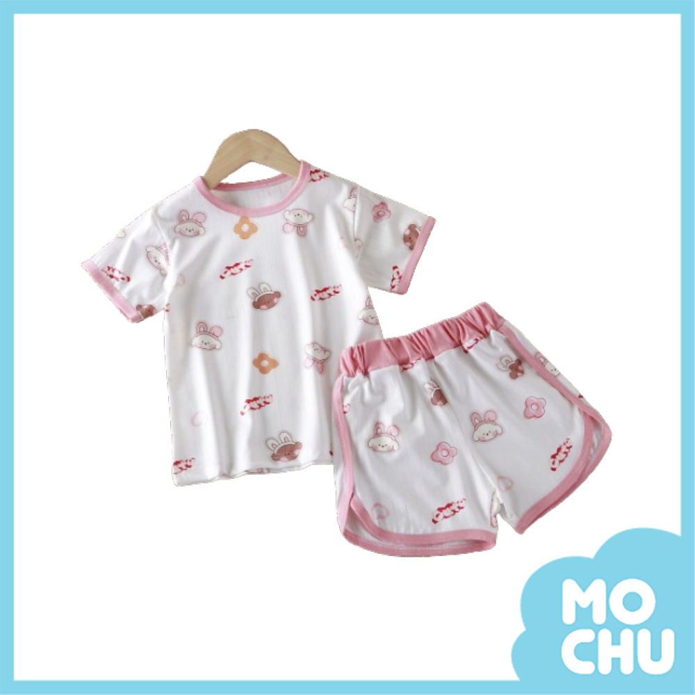 可愛兔子熊短袖家居套裝