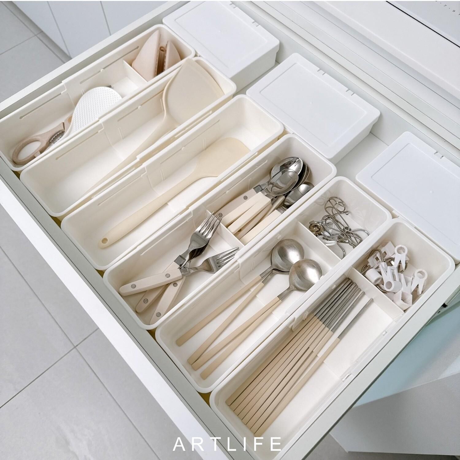 housing 可調式抽屜整理收納盒