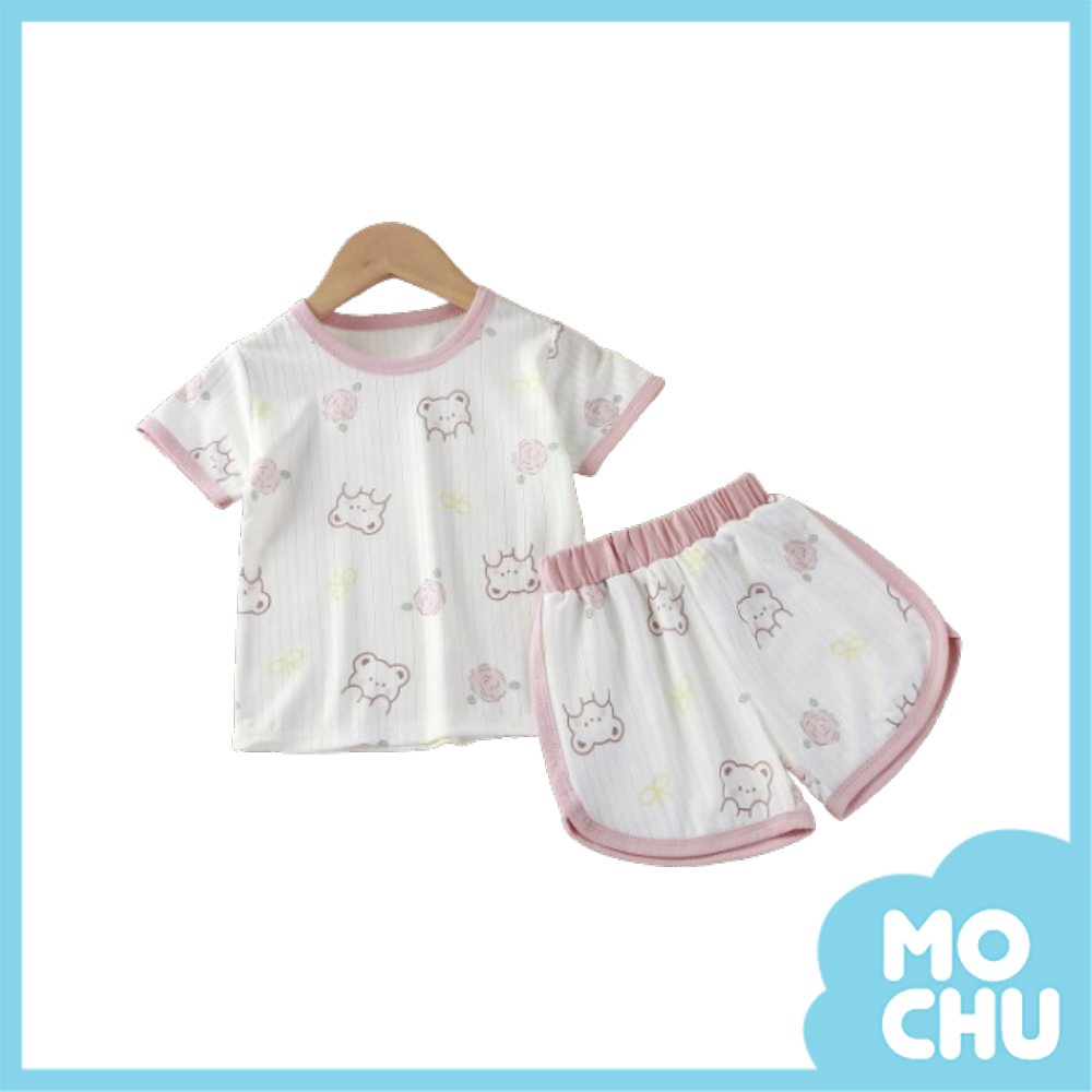 玫瑰小熊短袖家居套裝